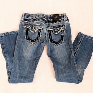 Rhinestone Studded Miss Me Jeans Sz 24
